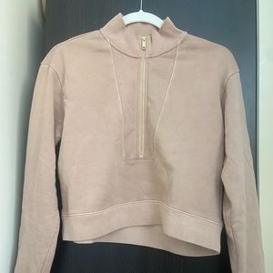 Intermix Andrea Cotton Terry Quarter-Zip